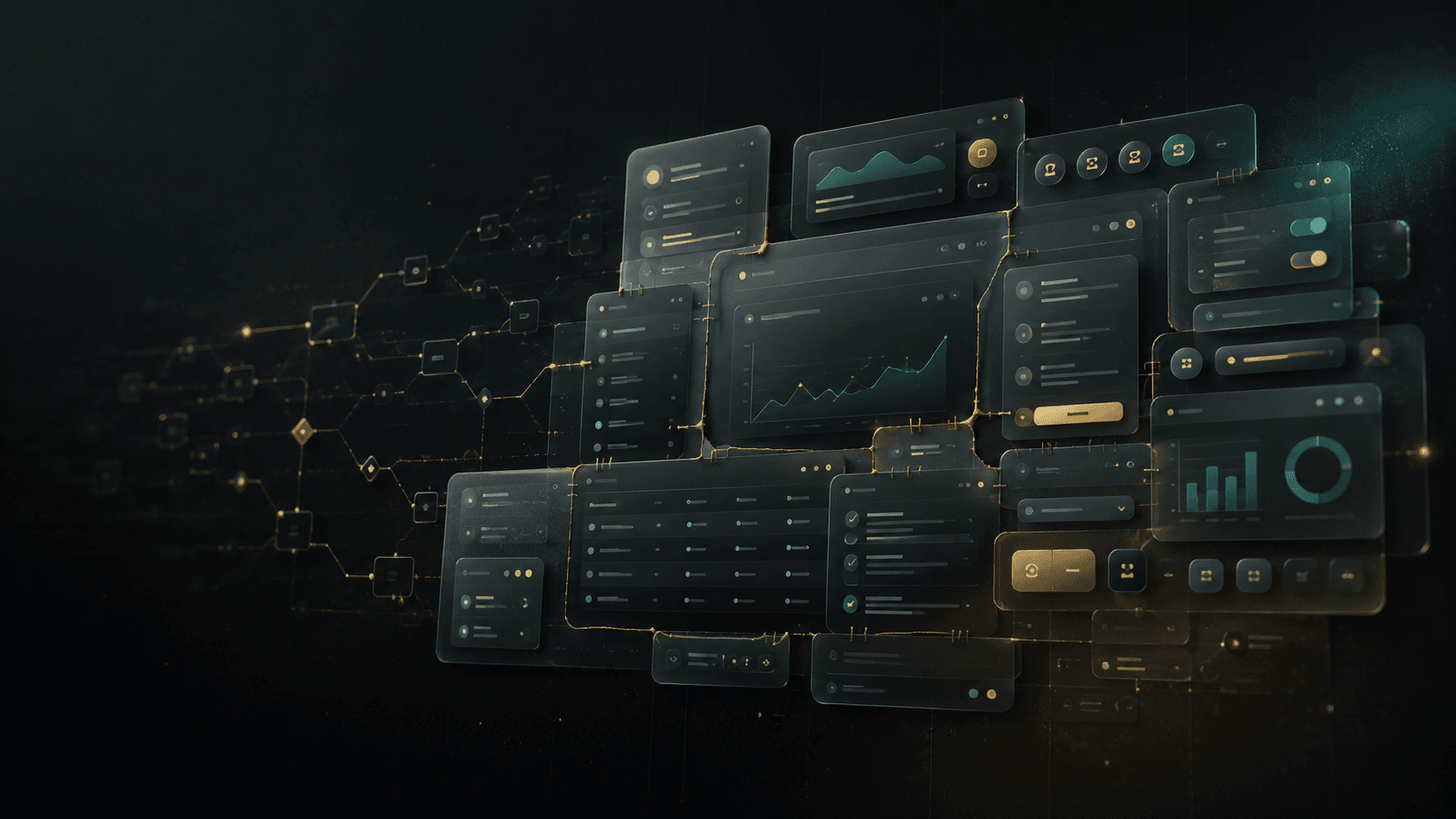 A product UI assembled from mismatched decisions over time