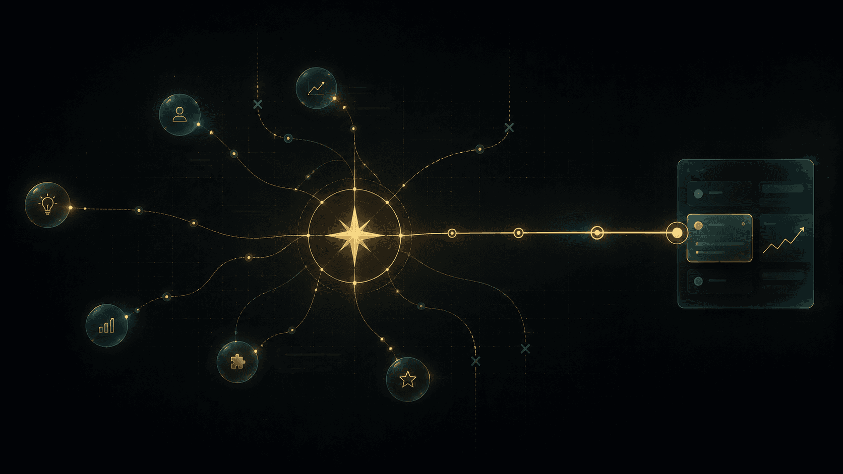 Strategy as a filter that rejects good ideas that don't fit today's objective